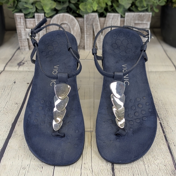 Vionic Miami Navy Sandal - Picture 1 of 9
